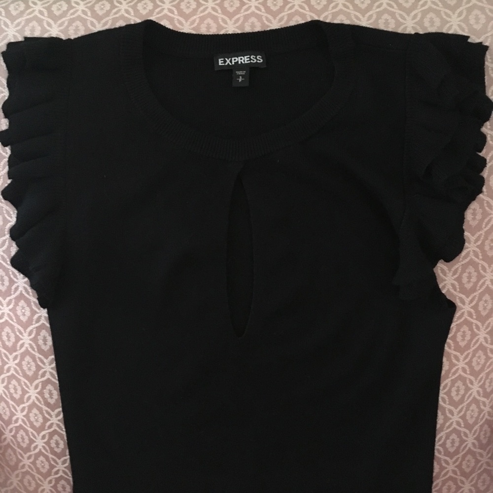 EXPRESS Keyhole Notch Blouse - Picture 3 of 5